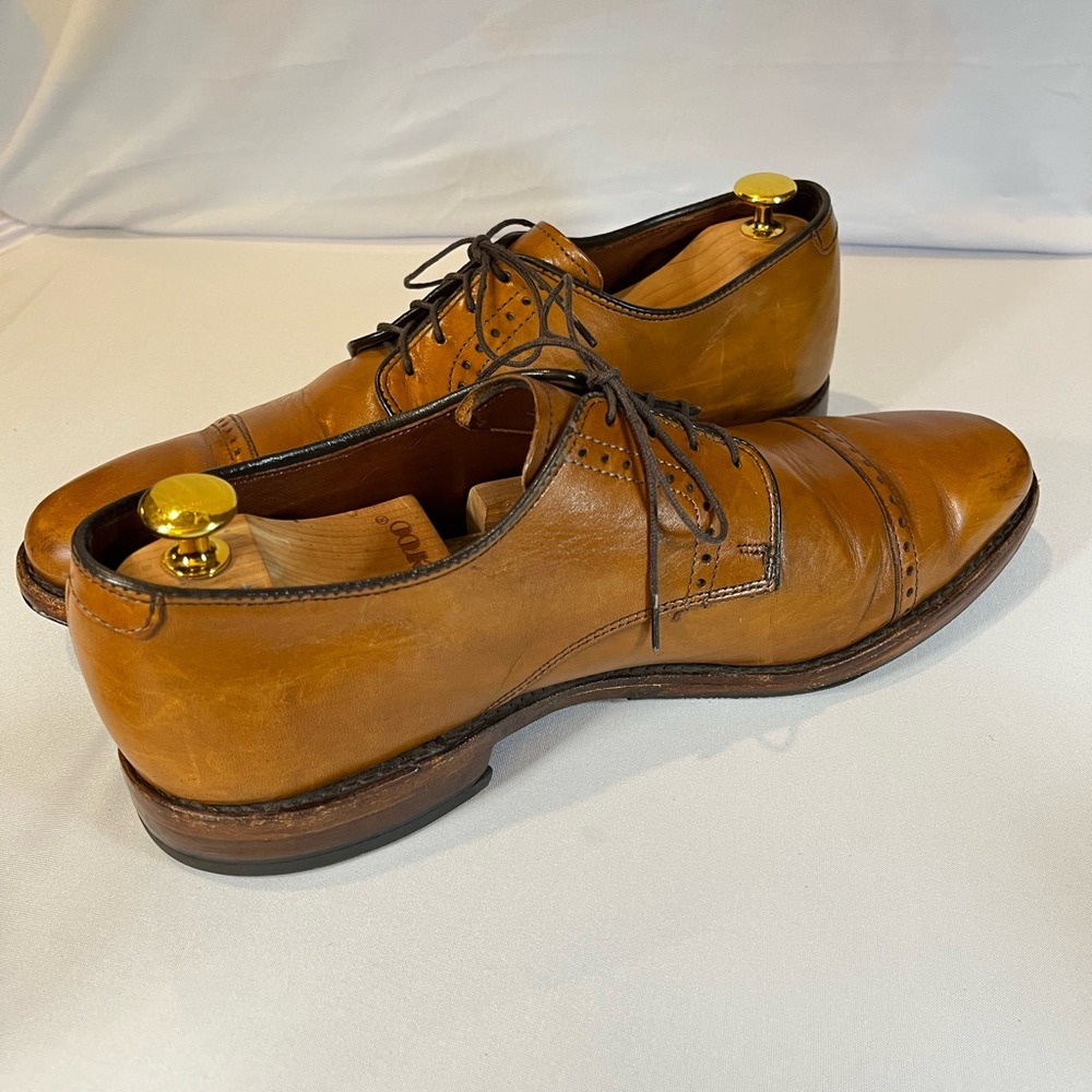 Allen Edmonds Clifton Men's Tan Leather Oxford Shoes size 10.5